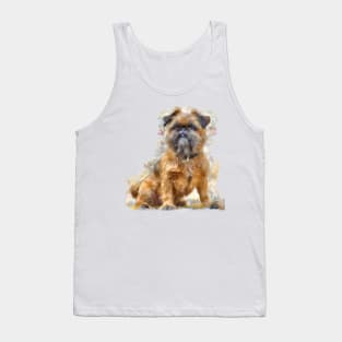 Brussels Griffon Watercolor - Dog Lovers Tank Top